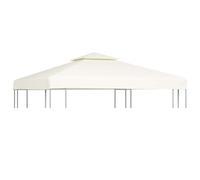 vidaXL Cubierta de Repuesto de cenador 310 g/m² Blanco Crema 3x3 m