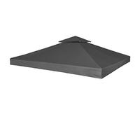 vidaXL Cubierta de Repuesto de cenador 310 g/m² Gris Oscuro 3x3 m