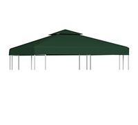 vidaXL Cubierta de Repuesto de cenador 310 g/m² Verde 3x3 m