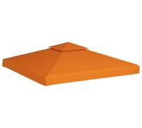 vidaXL Cubierta de repuesto para pérgola, 310 g/m², color naranja, 3x3 metros