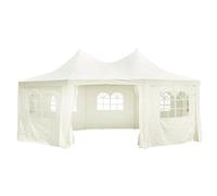 vidaXL | Cubierta de tienda de jardín | Crema 6 x 4.5 x 3 m tela