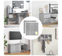 vidaXL Cubierta de Tornillo Autoadhesiva 2 uds. Gris Sonoma
