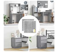 vidaXL Cubierta de Tornillo Autoadhesiva 2 uds. Gris Sonoma