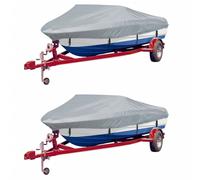 vidaXL Cubierta para barco 2 unidades gris 427-488x229 cm