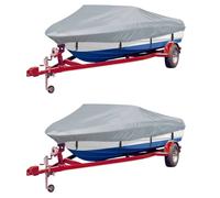 vidaXL Cubierta para barco 2 unidades gris 488-564x239 cm