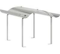 vidaXL Cubierta para chimenea, color plateado, 59,5 x 50 x 36,5 cm, acero inoxidable