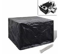vidaXL Funda Protectora para Set de Muebles de Jardín de 4 Personas 8 Ojales 113x113cm Cubierta Protección para Mobiliario Comedor de Exterior