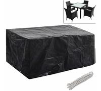 vidaXL Cubierta para muebles de jardín 8 ojales 180x140x90 cm