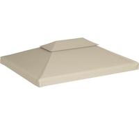 vidaXL: Cubierta para pérgola, lámina de reemplazo, 310 g/m², color beige, 3 x 4 metros