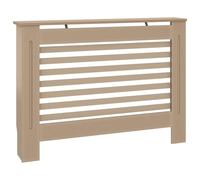 vidaXL Cubierta para Radiador, Armario de Pared para Calentador, Estante para Libros Adornos, Mueble Tapa de Calefacción de Salón, MDF