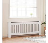 Cubierta para radiador de material de madera, color blanco, 205 cm