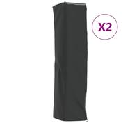 vidaXL Cubiertas calefactor torre 2 uds tela Oxford 420D 58x58x228 cm
