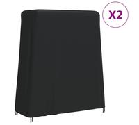 vidaXL Cubiertas mesas ping-pong 2 uds tela Oxford 420D 165x70x185 cm