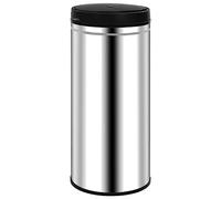 vidaXL Cubo de basura con sensor automático 80 L acero inoxidable