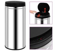 Cubo De Basura Con Sensor Automático 80 L Acero Inoxidable Vidaxl