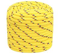 vidaXL Cuerda de Barco Polipropileno Amarillo 16 mm 25 m, Cuerda, Cuerda enrollada, cordón Trenzado, Cuerda Trenzada, Cuerda de Anclaje