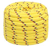 vidaXL Cuerda de Barco Polipropileno Amarillo 20 mm 25 m, Cuerda, Cuerda enrollada, cordón Trenzado, Cuerda Trenzada, Cuerda de Anclaje