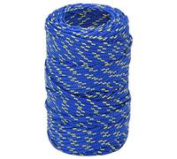 vidaXL Cuerda de Barco Polipropileno Azul 2 mm 250 m, Cuerda, Cuerda enrollada, cordón Trenzado, Cuerda Trenzada, Cuerda de Anclaje, Cuerda marítima