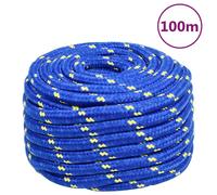 vidaXL Cuerda de barco polipropileno azul 20 mm 100 m