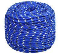 vidaXL Cuerda de Barco Polipropileno Azul 6 mm 25 m, Cuerda, Cuerda enrollada, cordón Trenzado, Cuerda Trenzada, Cuerda de Anclaje, Cuerda marítima
