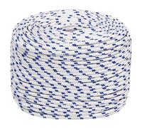 vidaXL Cuerda de Barco Polipropileno Blanco 10 mm 100 m, Cuerda, Cuerda enrollada, cordón Trenzado, Cuerda Trenzada, Cuerda de Anclaje