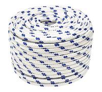 vidaXL Cuerda de Barco Polipropileno Blanco 12 mm 100 m, Cuerda, Cuerda enrollada, cordón Trenzado, Cuerda Trenzada, Cuerda de Anclaje
