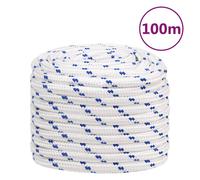 vidaXL Cuerda de barco polipropileno blanco 20 mm 100 m