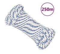 vidaXL Cuerda de barco polipropileno blanco 4 mm 250 m