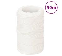 vidaXL Cuerda de barco polipropileno blanco intenso 2 mm 50 m