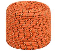 vidaXL Cuerda de barco polipropileno naranja 10 mm 100 m