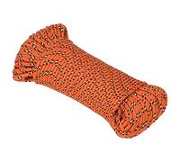 vidaXL Cuerda de Barco Polipropileno Naranja 3 mm 25 m, Cuerda, Cuerda enrollada, cordón Trenzado, Cuerda Trenzada, Cuerda de Anclaje, Cuerda marítima