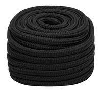 vidaXL Cuerda de Barco Polipropileno Negro Intenso 20 mm 100 m, Cuerda, Cuerda enrollada, cordón Trenzado, Cuerda Trenzada, Cuerda de Anclaje
