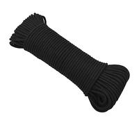 vidaXL Cuerda de Barco Polipropileno Negro Intenso 4 mm 100 m, Cuerda, Cuerda enrollada, cordón Trenzado, Cuerda Trenzada, Cuerda de Anclaje