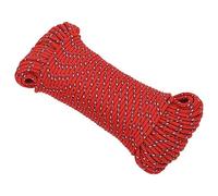 vidaXL Cuerda de Barco Polipropileno Rojo 4 mm 250 m, Cuerda, Cuerda enrollada, cordón Trenzado, Cuerda Trenzada, Cuerda de Anclaje, Cuerda marítima