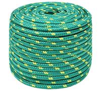 vidaXL Cuerda de Barco Polipropileno Verde 12 mm 50 m