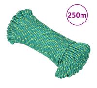 vidaXL Cuerda de barco polipropileno verde 4 mm 250 m