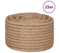 vidaXL Cuerda de yute 25 m de longitud cuerda de cáñamo Diámetro 6 mm, 8 mm, 10 mm y mas