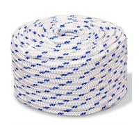 vidaXL Cuerda Marina de Polipropileno 10 mm 250 m Blanca