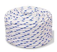 vidaXL Cuerda Marina Polipropileno 16 mm 50 m Blanco SOGA Cordón Cable Cabo