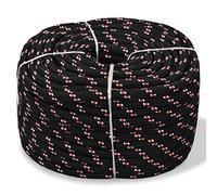 vidaXL Cuerda Marina de PP 14 mm 50 m Negra SOGA Mecate Cabo Hogar Bricolaje