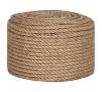 vidaXL Cuerda, SOGA de Jardinería, Mecate para Agricultura Navegación, Cordel de Bricolaje Artesanía para Hogar Jardín, 100% Yute 10 mm 100 m