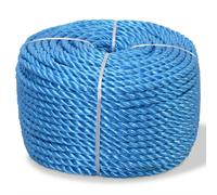 vidaXL Cuerda Torcida de Polipropileno 14 mm 250 m Soga Cordón Cable Cabo Color Azul, orange, y mas