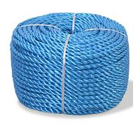vidaXL Cuerda trenzada de polipropileno 10 mm 100 m Azul Accesorios bricolaje