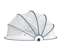 vidaXL Cúpula para Piscina Redonda PVC 406x203 cm, toldo de Piscina, Carpa de Piscina, Cubierta de Piscina, Accesorio de Piscina