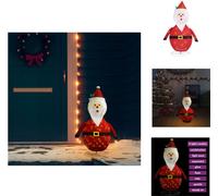 vidaXL: Decoración navideña, figura de Papá Noel, luz LED, tela de lujo, 90 cm - Iluminación navideña