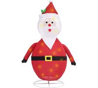 vidaXL Papá Noel de Navidad decorativo con LED tela lujosa 120 cm