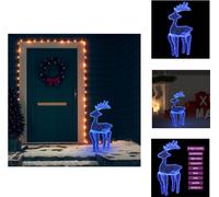 vidaXL Decoración navideña Rentier con malla y 306 LEDs, 60x24x89 cm - Iluminación navideña