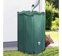 vidaXL Depósito de agua de lluvia plegable con espita 1250 L