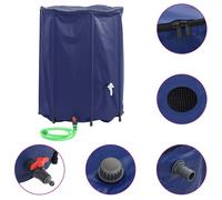 vidaXL Depósito de Agua de Lluvia Plegable con Espita 1350 L Tanque Plegable Color Negro, Azul, Verde y mas
