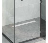 vidaXL Desagüe de ducha 2 en 1 con sifón de 360° Plateado 70 cm